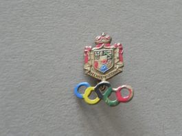 Olympia Olympiade Abzeichen Brosche Fürstentum Liechtenstein