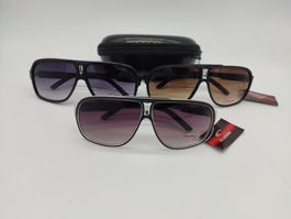 3Stück Carrera Sonnenbrille Pilotenbrille NEU mit Box unisex