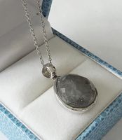 Natur-Rauchquarz Silber 925 Anhänger -Neu