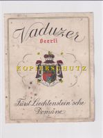 Etikette für Wein - Vaduzer Beerli /bd