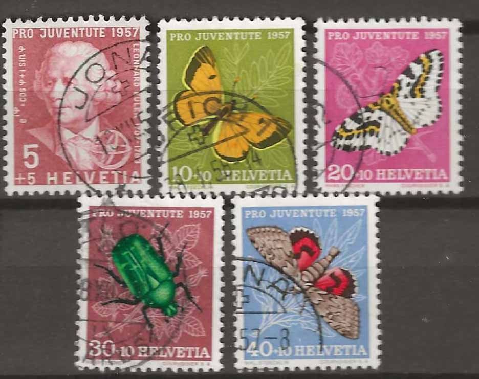 Tutti i francobolli: PJ057 - Pro Juventute 1957 obl. – Usato da Trélex venduto da Phil_Albert