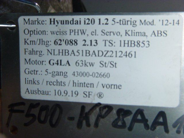 Hyundai Alle Autoersatzteile: Klimakompressor 97701-4P001 Hyundai i20 – Gebraucht aus Güttingen von TopMotor 2