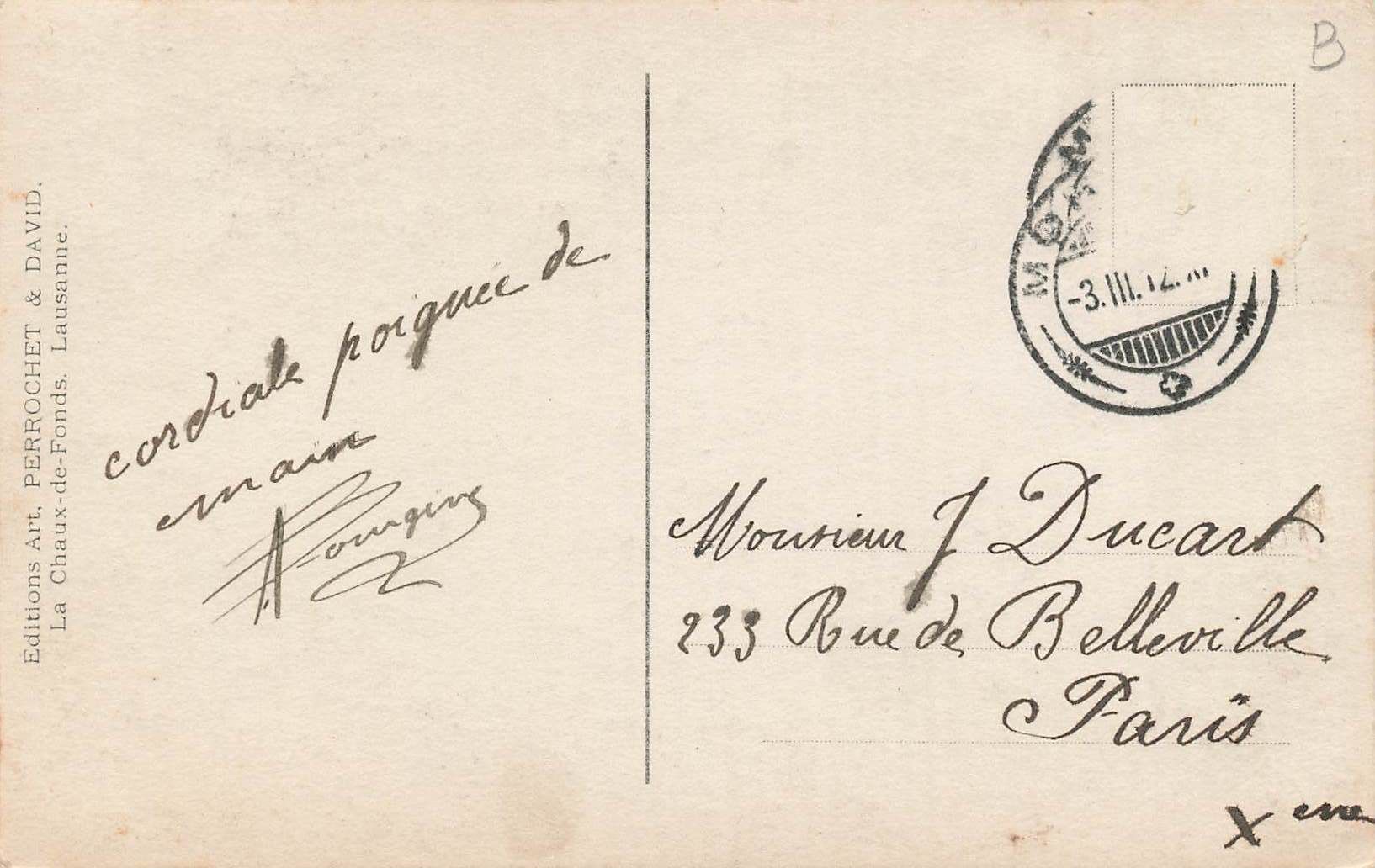 Cartes postales: Mürges rue de Lausanne – D'occasion à Biasca par Blenio71 1