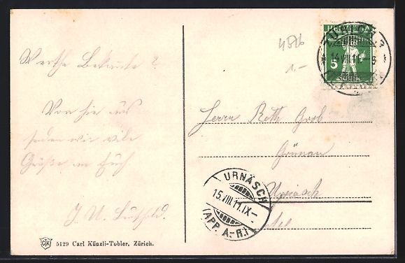 Cartoline postali: AK Zürich, Utoquai, 1911 – Usato da Berlin venduto da bartko-reher 1