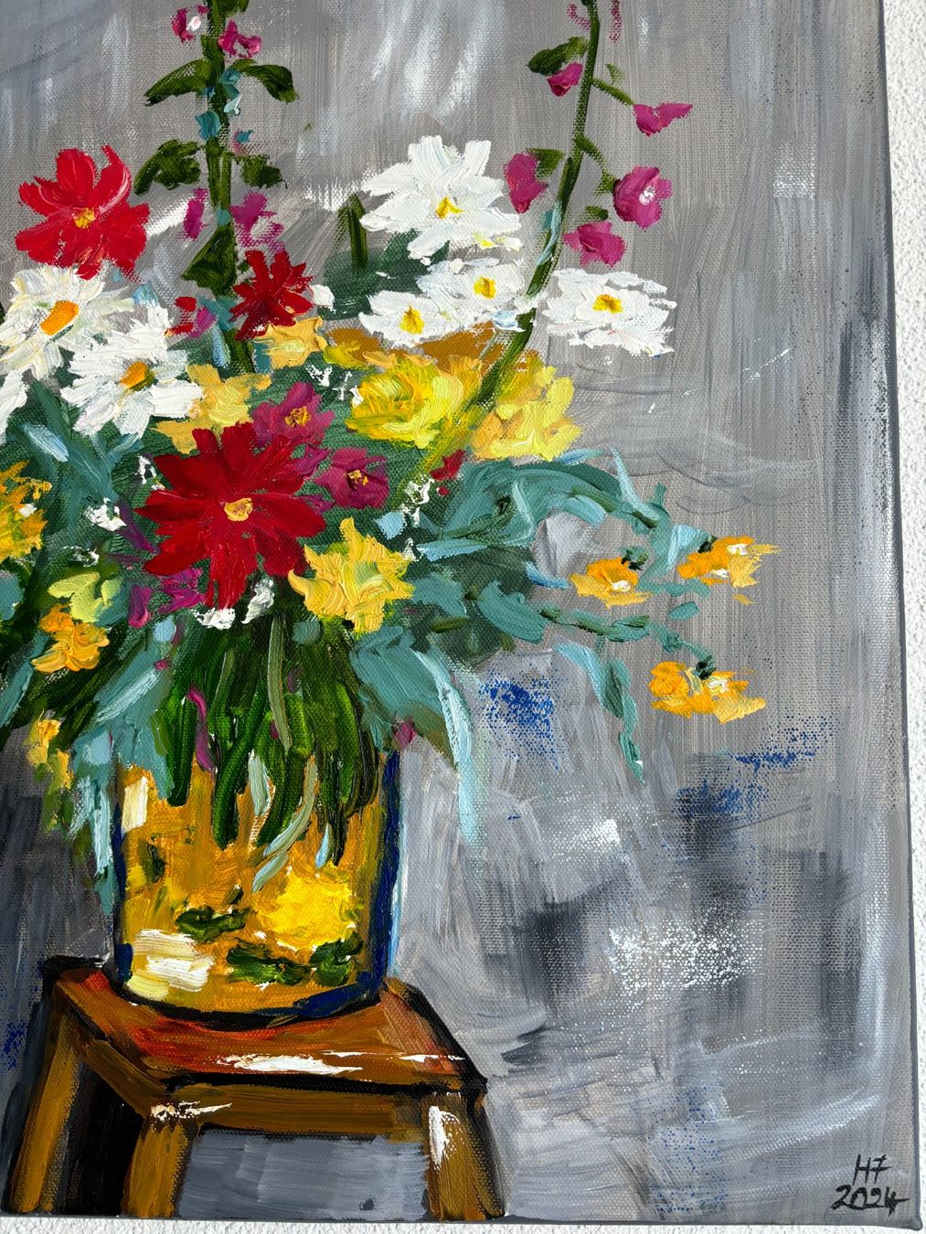 Dipinti: Blumenstrauss nach Matisse - Gemälde – Nuovo (secondo la descrizione) da Cham venduto da Felha 6