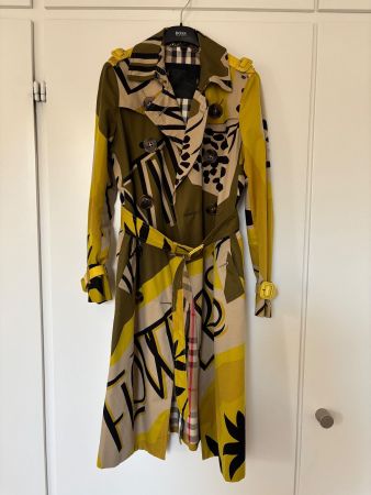 BURBERRY PRORSUM Trenchcoat gelb/olive IT38, 34