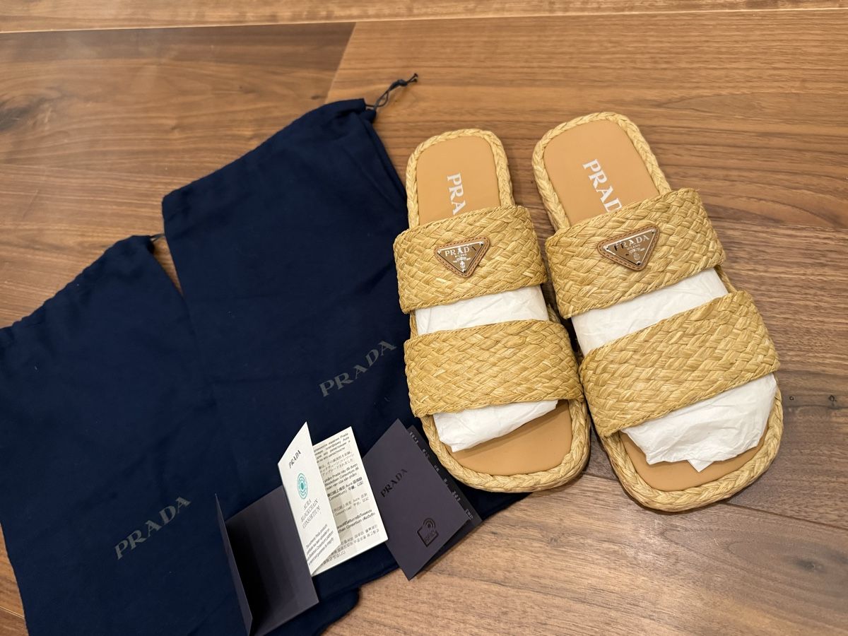 Prada Scarpe da uomo: Prada Raffia Sandale NEU Np. 700€ – Nuovo (secondo la descrizione) da Ellighausen venduto da privateseller 3