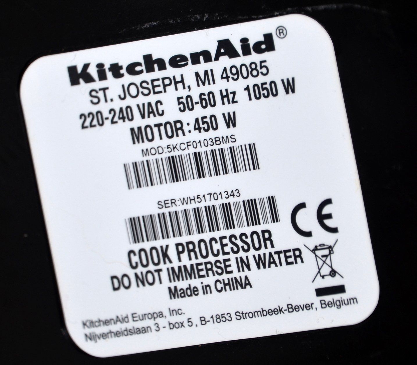 Kitchenaid Elettrodomestici da cucina: Robot cuiseur Kitchenaid ArtisanCook Processor Küchenroboter – Usato da Collonges venduto da arashee 7