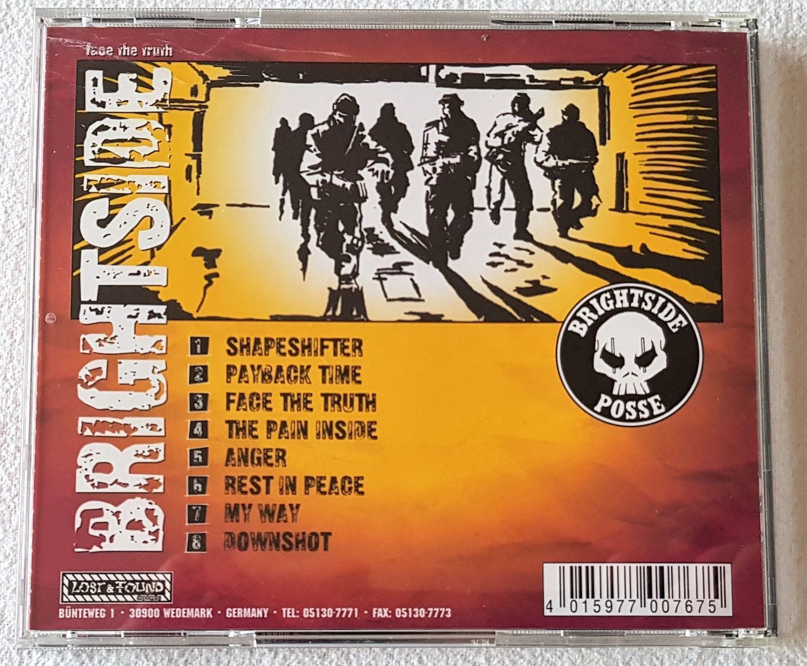 CD: Brightside – Face The Truth - CD - 1994 - First Press – Usato da Uster venduto da Zardodel 1