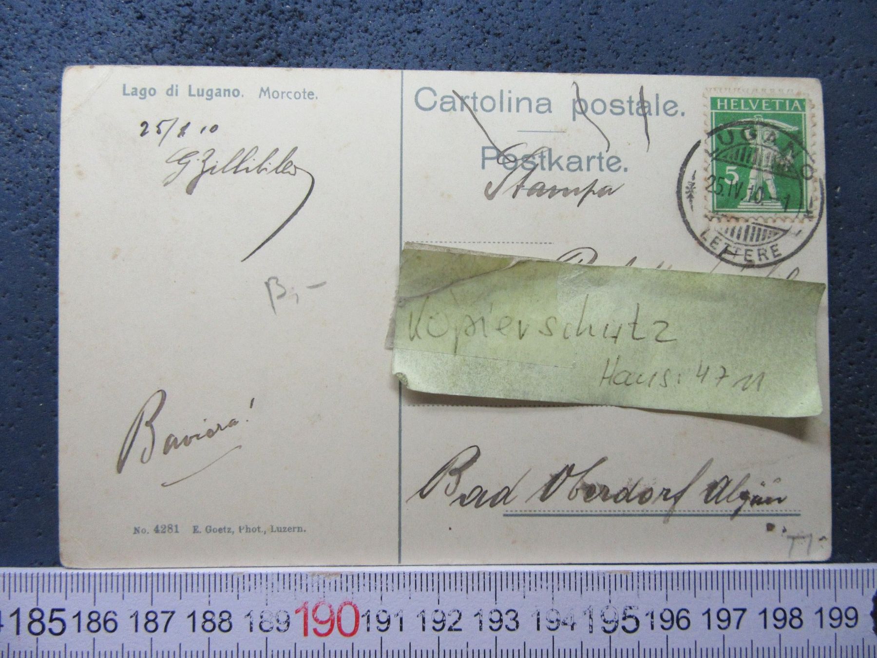 Cartes postales: MORCOTE 1910 TI AK – D'occasion à Ettingen par Hausi4711 2
