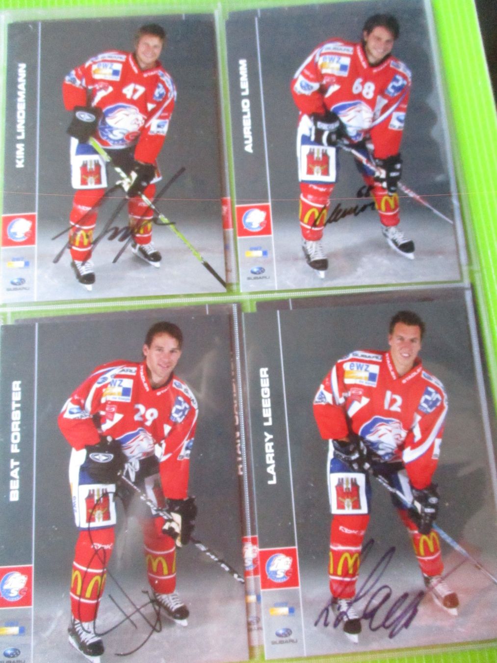 Autografi: ZSC Eishockey  Original Autogramm – Usato da Ottikon Gossau ZH venduto da hokuspokus 2