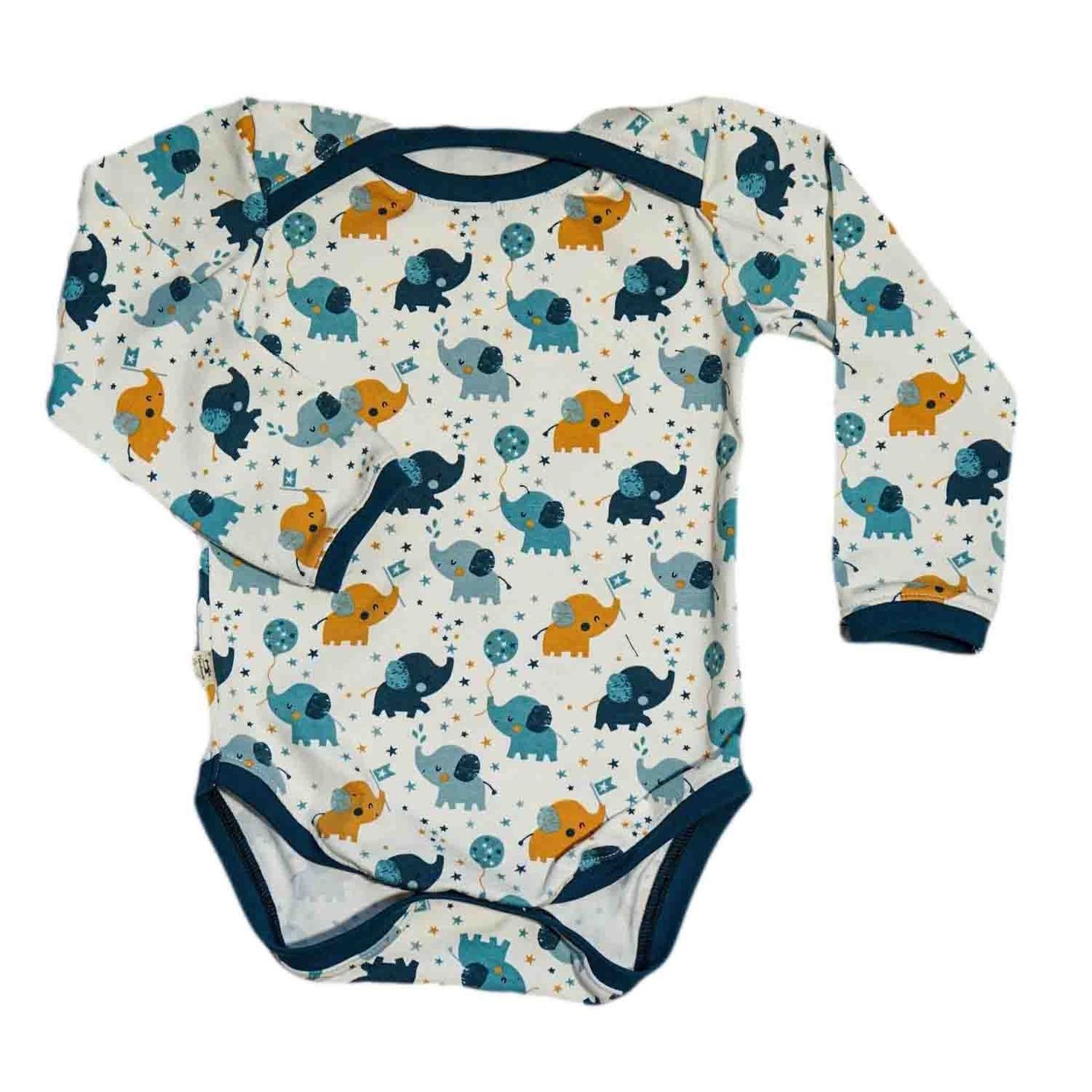 Biancheria intima: Langarm Body mit Elefant 74/80 NEU – Nuovo e nell'imballaggio originale da Zürich venduto da sambaum