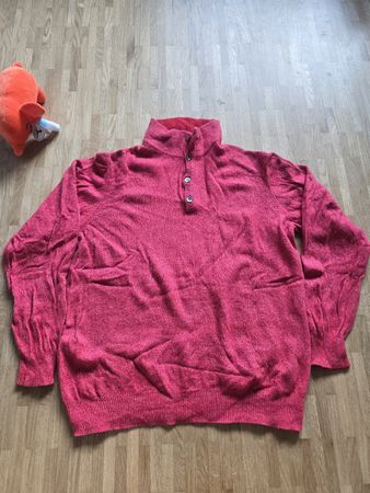 Pull Junoy rose, laine & cachemire, taille L - Hiver 
