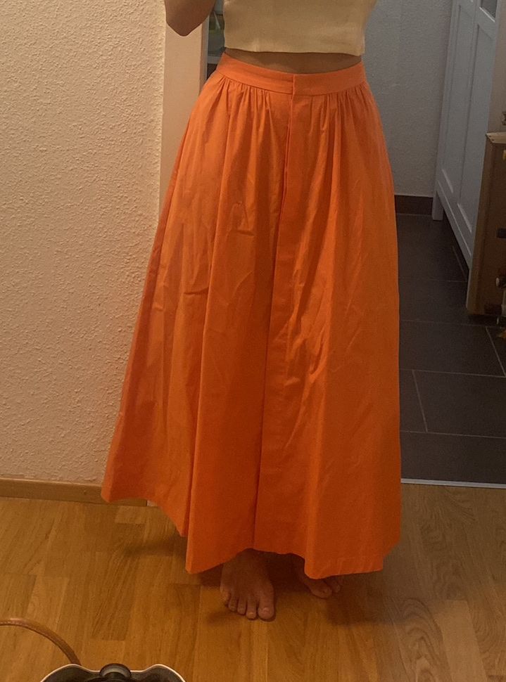 Mango Röcke: Mango Orange Flared Midi Skirt Size S – Gebraucht aus Zürich von ann_in_zuri 4