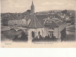 Zürich Wasserkirche ca. 1910