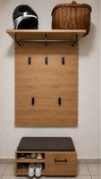 Garderobe mit Bank Eiche Nachbildung wie neu!