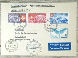 TR104 Enveloppe + Timbre Suisse 1939