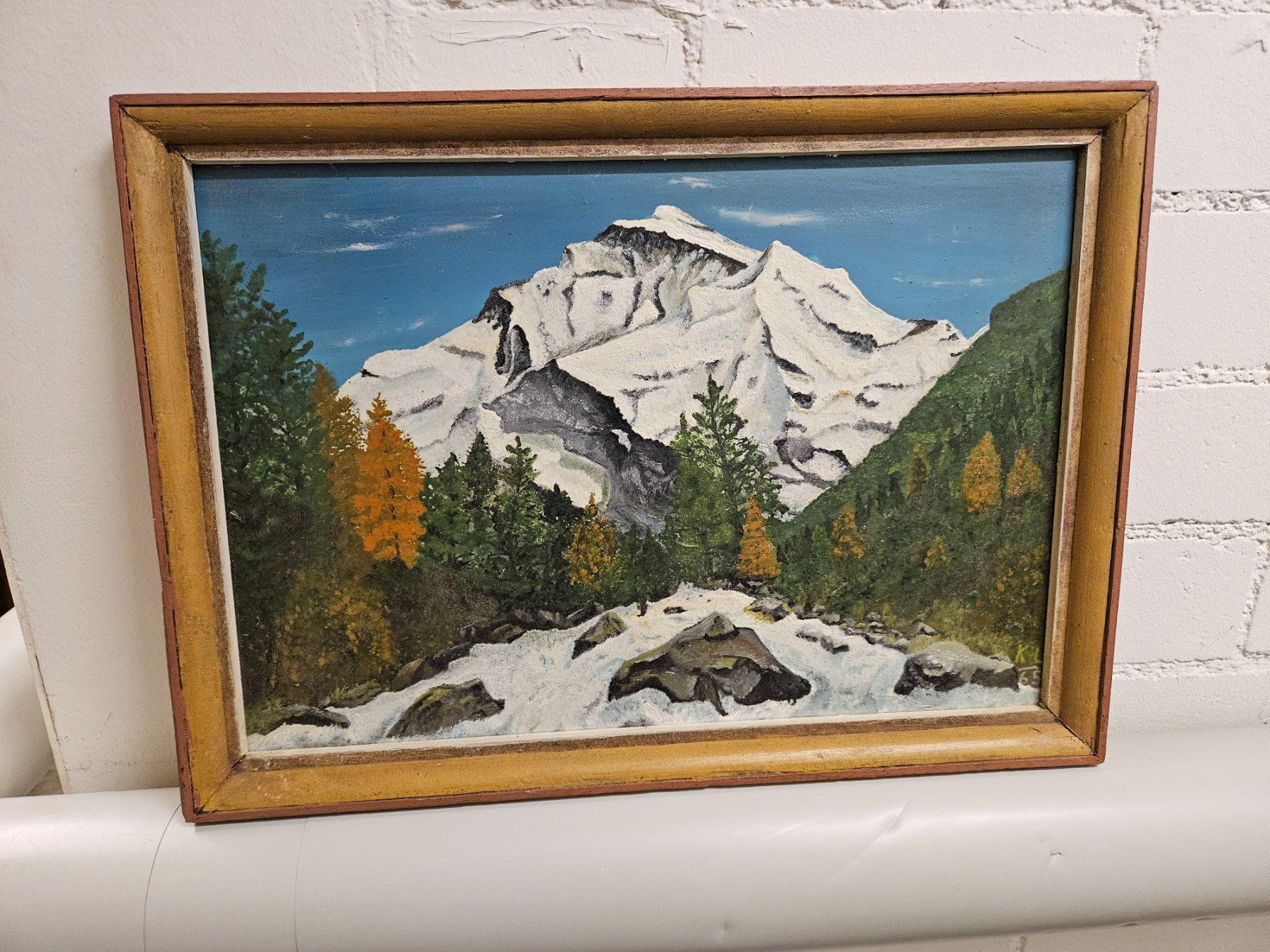 Foto & Immagini: Gemälde Berglandschaft mit Rahmen, schöne Herbstfarben! – Usato da Basel venduto da ale_8dtg