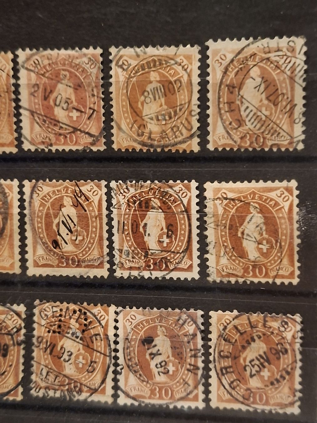 Tutti i francobolli: Stehende Helvetia 77 Stk. 30Rp – Usato da Balgach venduto da SIMEON27 3