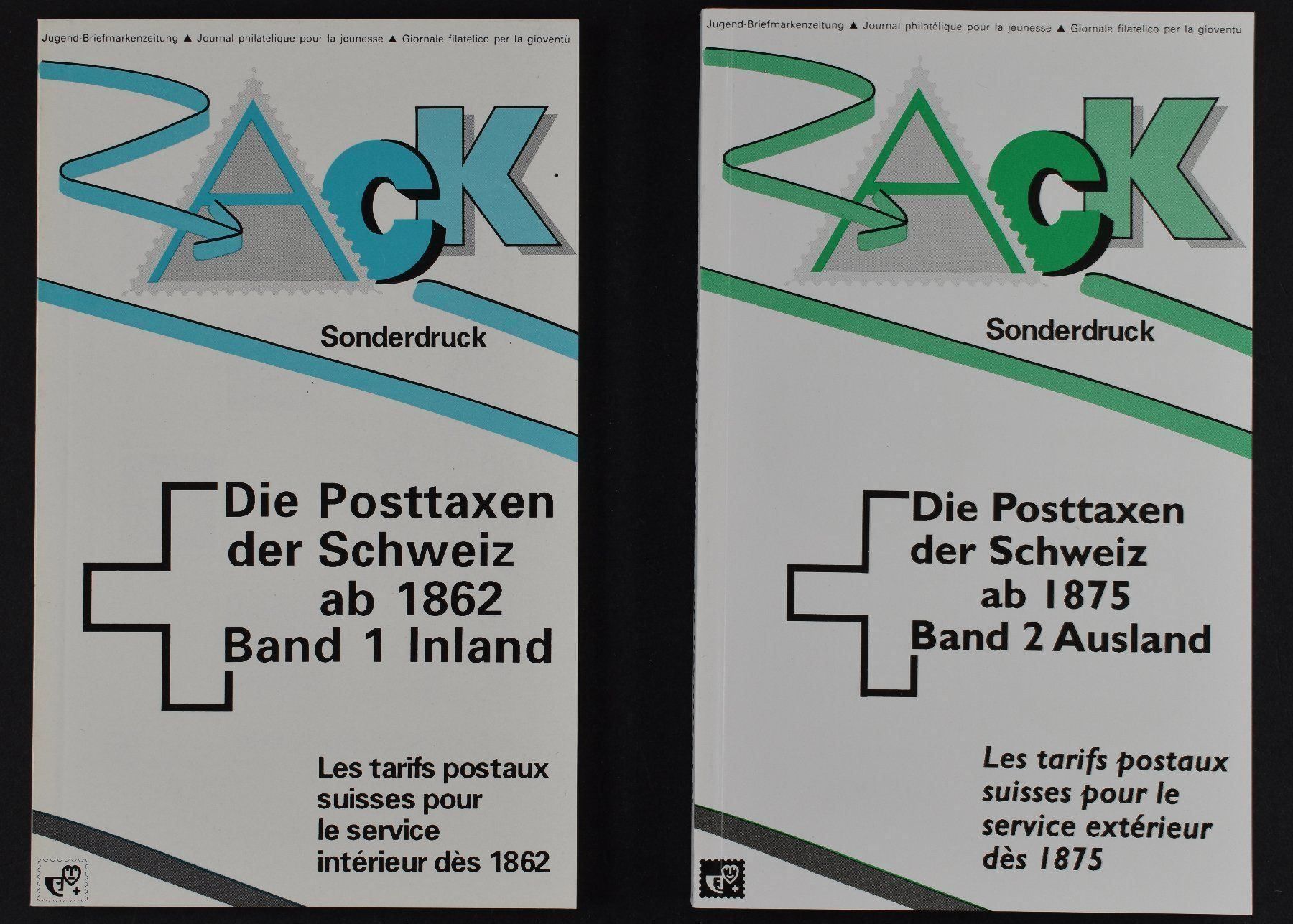 Tutti i francobolli: Zack, POSTTAXEN DER SCHWEIZ,  2 Bände – Nuovo (secondo la descrizione) da Wetzikon ZH venduto da Philimpex