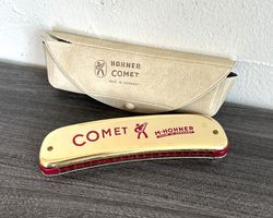 Vintage Hohner Mundharmonika Comet C, “Banane”