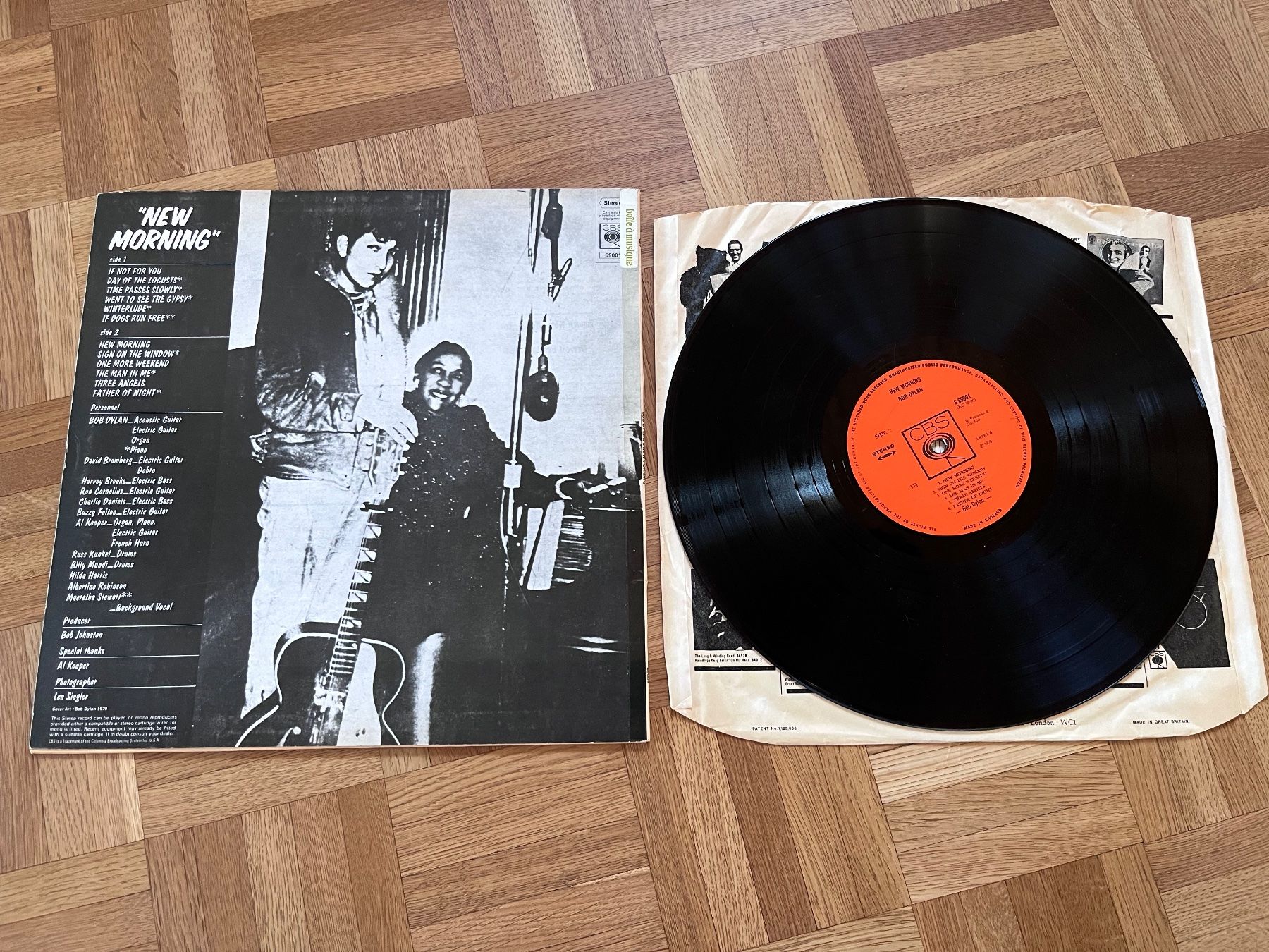 Vinyles: Bob Dylan - New Morning – D'occasion à Giebenach par Wurlitzer70 1