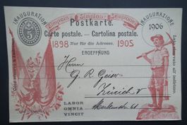1905/06  Sonderpostkarte  Eröffnung Simplon