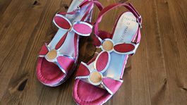 Marco Tozzi Sandalen, Gr. 39, Rot, Keilabsatz, Sommerlich!