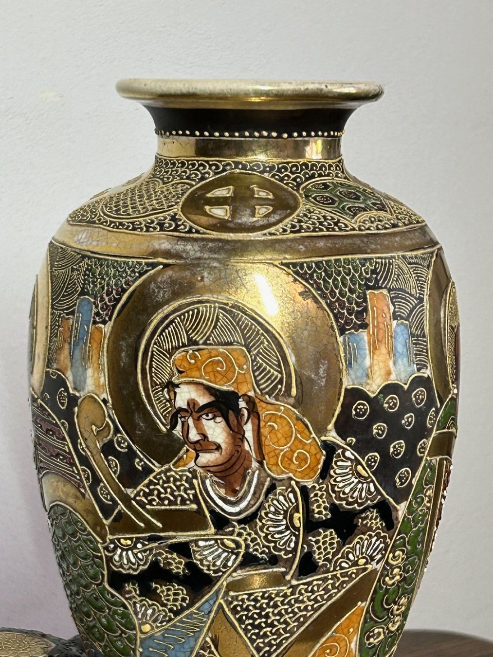 Vasi & Recipienti: Antike Satsuma Vase mit Elefant, handbemalt – Usato da Rocourt venduto da Vijay02 7