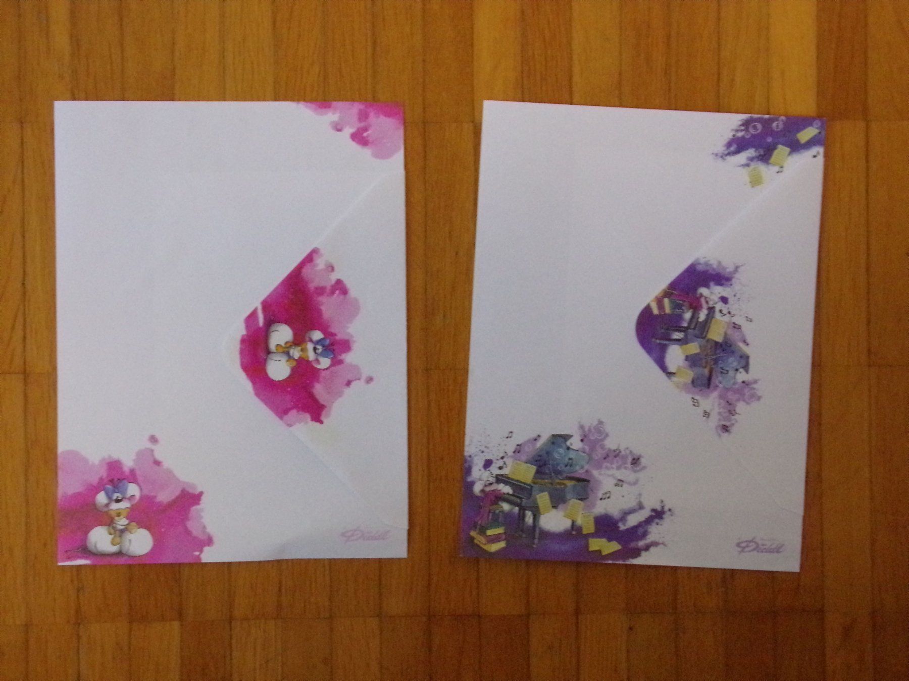 Papiere: Diddl Briefpapier  2 Stück  A5   ALT   Set C26 – Gebraucht aus Winterthur von Jessi_di