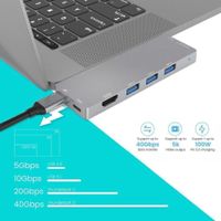 Macbook USB-C Type C Adapter 3 Hub