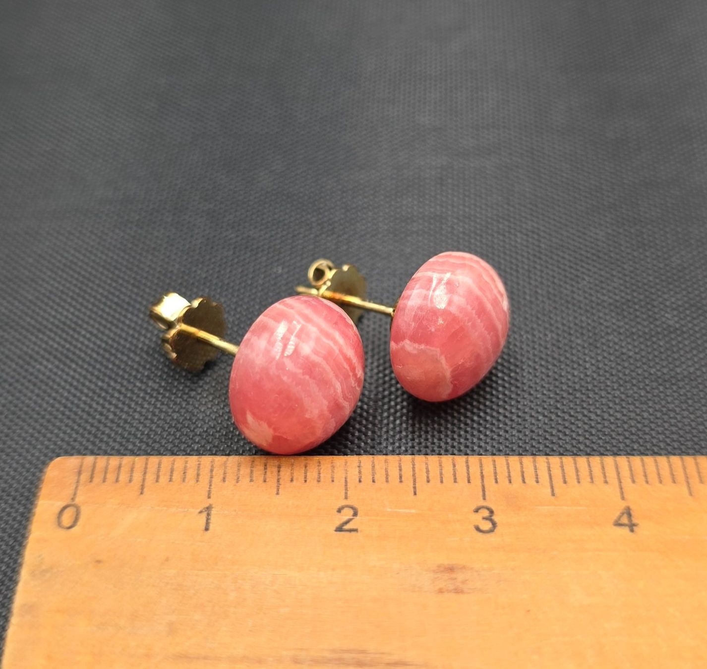 Orecchini pendenti & Orecchini a lobo: 585 Gold Ohrstecker Mit Rosa Steine – Usato da Wald ZH venduto da Dasilver 1