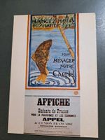 Ancienne carte postale carpe