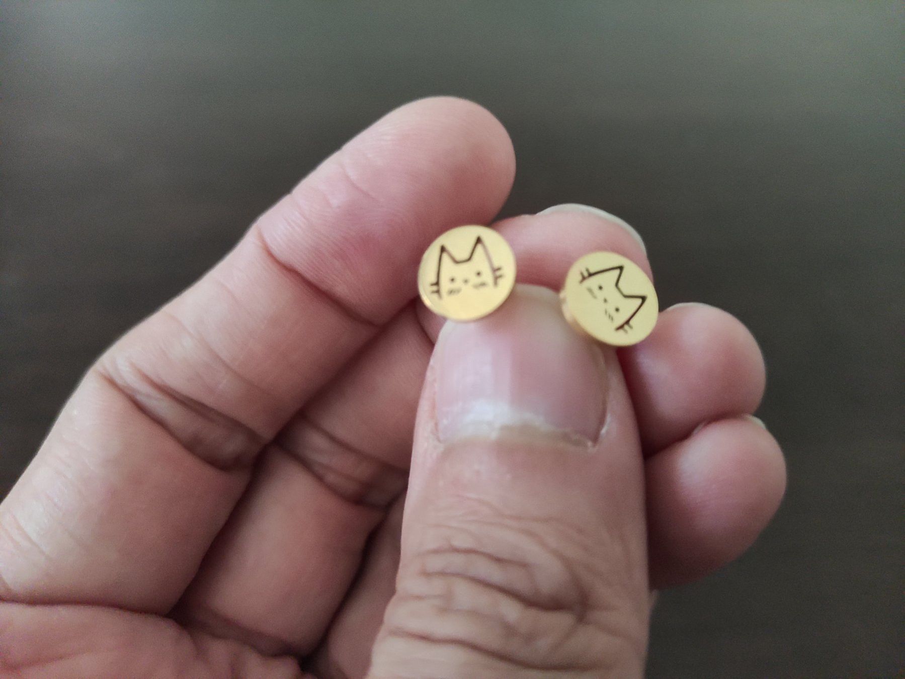 Ohrringe & -stecker: Boucles d'oreilles p'tit chat – Neu (gemäss Beschreibung) aus YVERDON-LES-BAINS von Tony-no 1