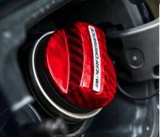 BMW NEU Real Carbon Gas Cap Cover / M Performance logo