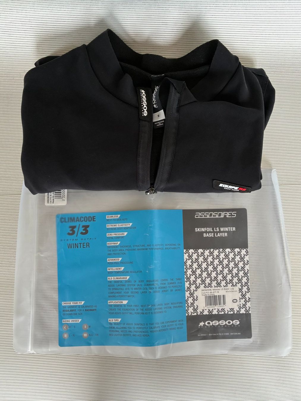 Assos Canottiere & Pantaloni: ASSOS Thermo // WINTER EQUIPE RS SS MID LAYER // "S" // 3/3 – Usato da Bern venduto da seven2enty 3