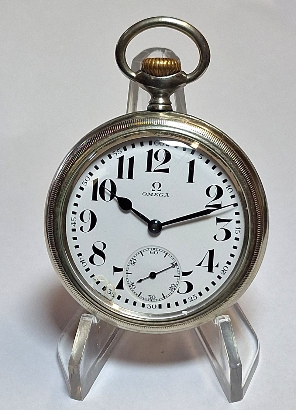 Omega Orologi: Antike Seltene Omega Eisenbahn T.Uhr. – Usato da Madiswil venduto da Willys4 8