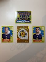 Panini FIFA Schottland Sticker, SCO 1, SCO 13, SCO 14, SCO17