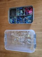 1.3 Kilo Legosteine - Durchsichtig/Blau, 1.4kg, mit Box.