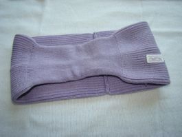 Stirnband lila gestrickte Optik