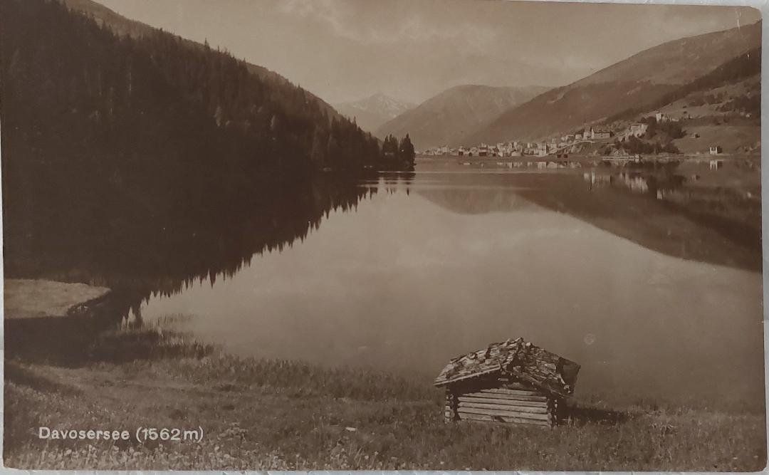 Cartoline postali: DAVOS - DAVOSERSEE – Usato da Delémont venduto da Domdom1