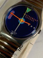 SWATCH*GENT (Ø 34.00)*GY104*GOLDSTEEL*1989*NEU *OVP*RARITÄT