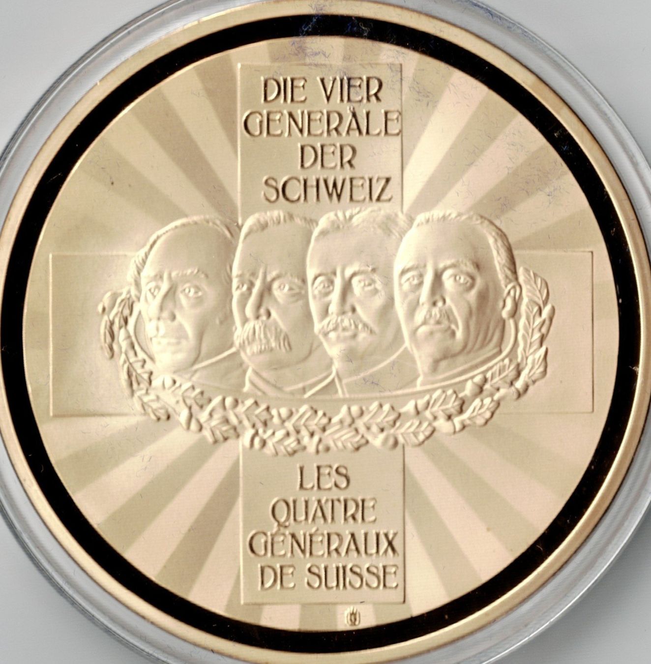 Médailles: Hans Herzog_Die Vier Generäle der Schweiz – Neuf (Voir description) à Hombrechtikon par Fraese01 5