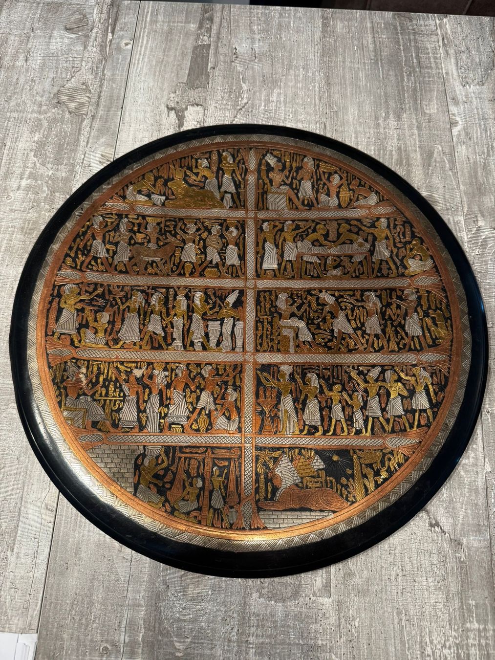 Piatti: Wandteller Ägypten gross – Usato da Egg b. Zürich venduto da Brocki_Insel_Egg