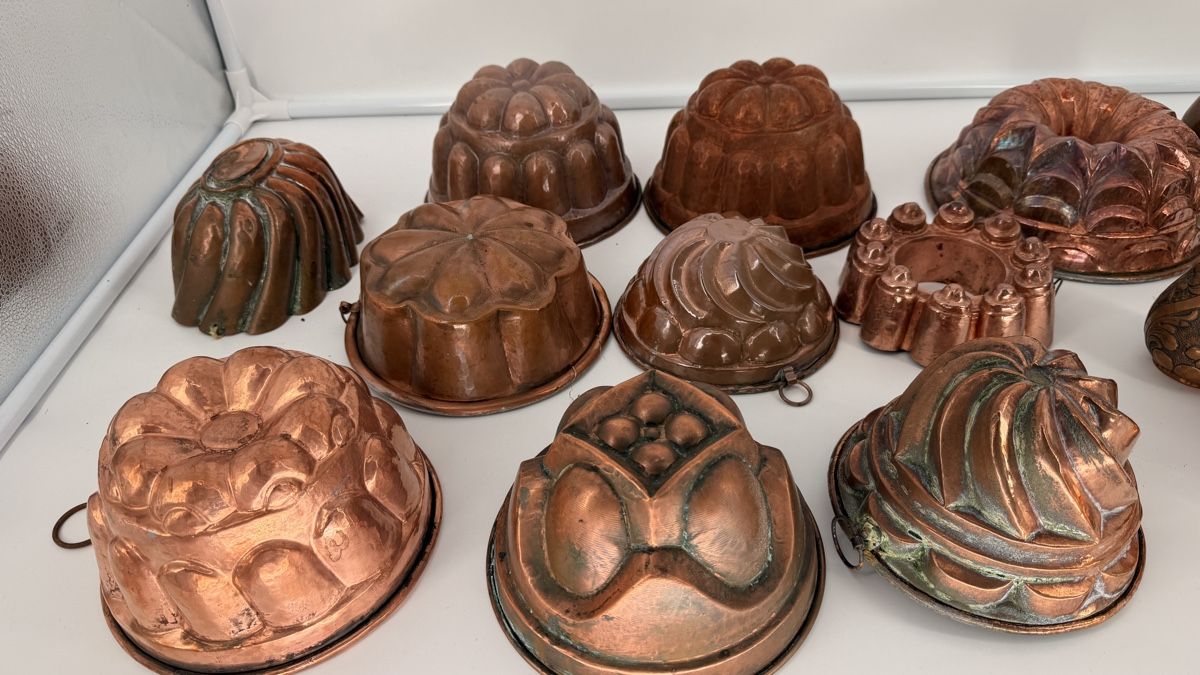 Backformen: Antike Kupfertöpfe Backformen  – Gebraucht aus Rotkreuz von perlengott 3