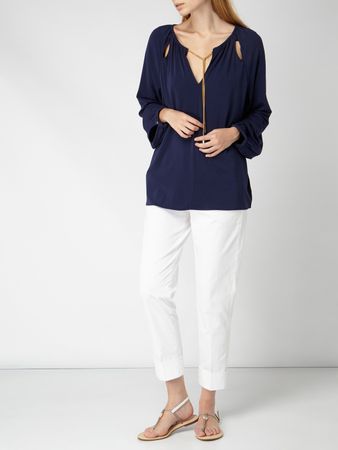 Michael Kors Bluse in Dunkelblau