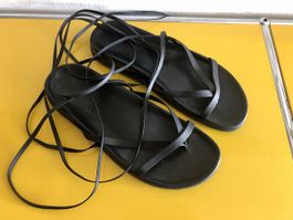 Ancient Greek Sandals Leder mit weicher Gummisohle passt 40