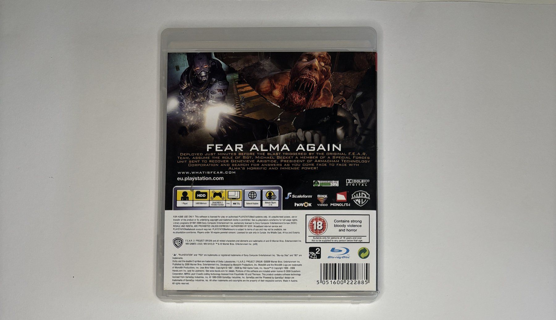 Giochi: PS3 - F.E.A.R. 2: Project Origin – Usato da Allschwil venduto da Bullach 2