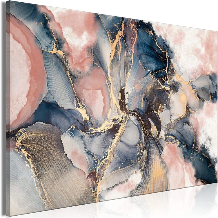 Abstraktes Bild 90 x 60 cm Rosa Farbe Pink (Nuovo e nell'imballaggio ...