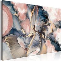 Abstraktes Bild 90 x 60 cm Rosa Farbe Pink